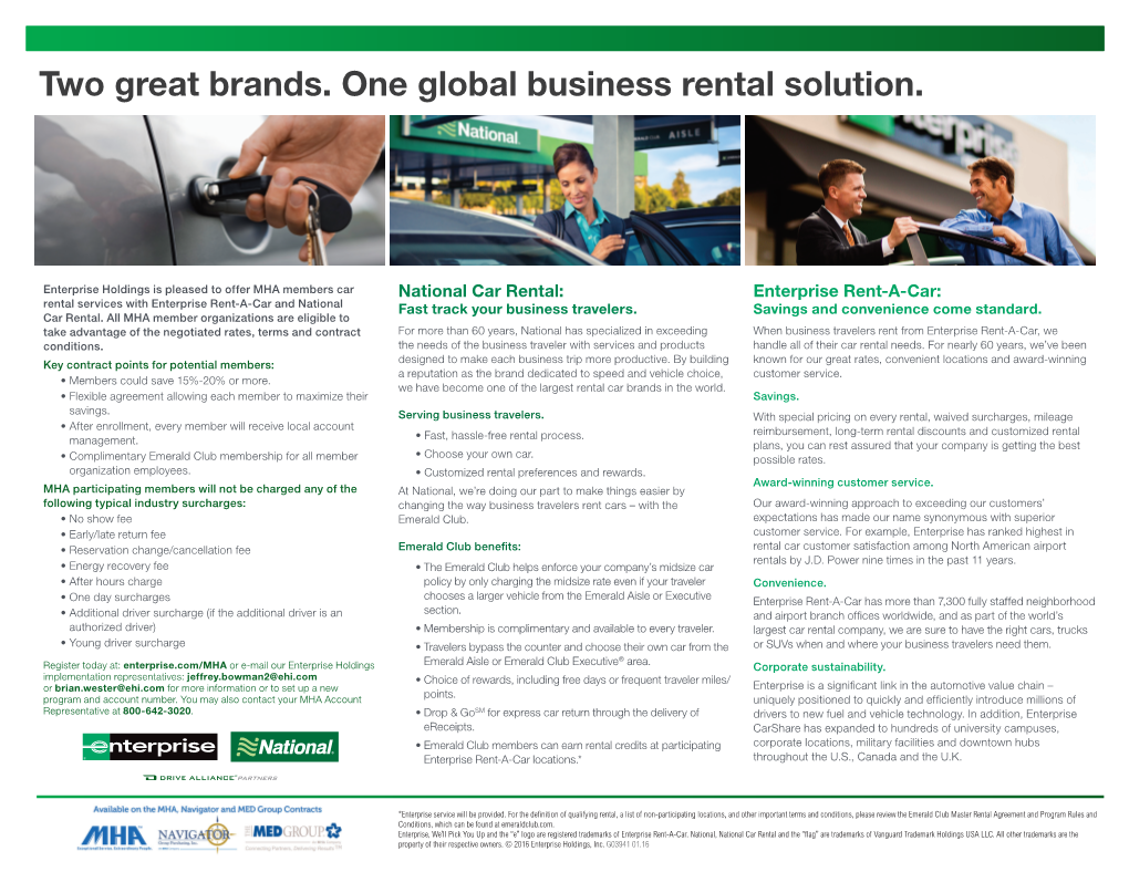 Two Great Brands. One Global Business Rental Solution