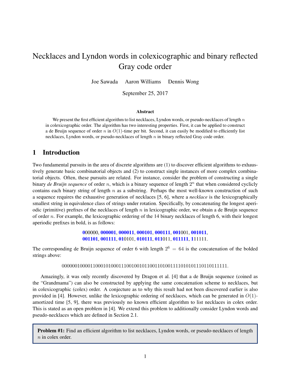 Necklaces and Lyndon Words in Colexicographic and Binary Reﬂected Gray Code Order