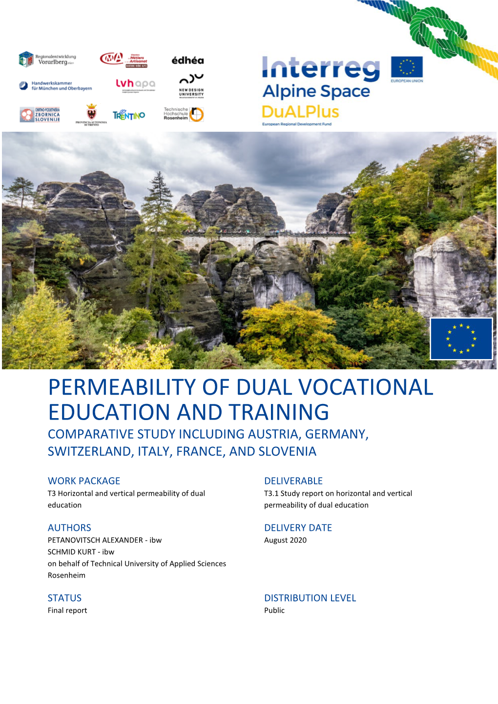 Permeability of Dual Vocational Education and Training Comparative Study Including Austria, Germany, Switzerland, Italy, France, and Slovenia