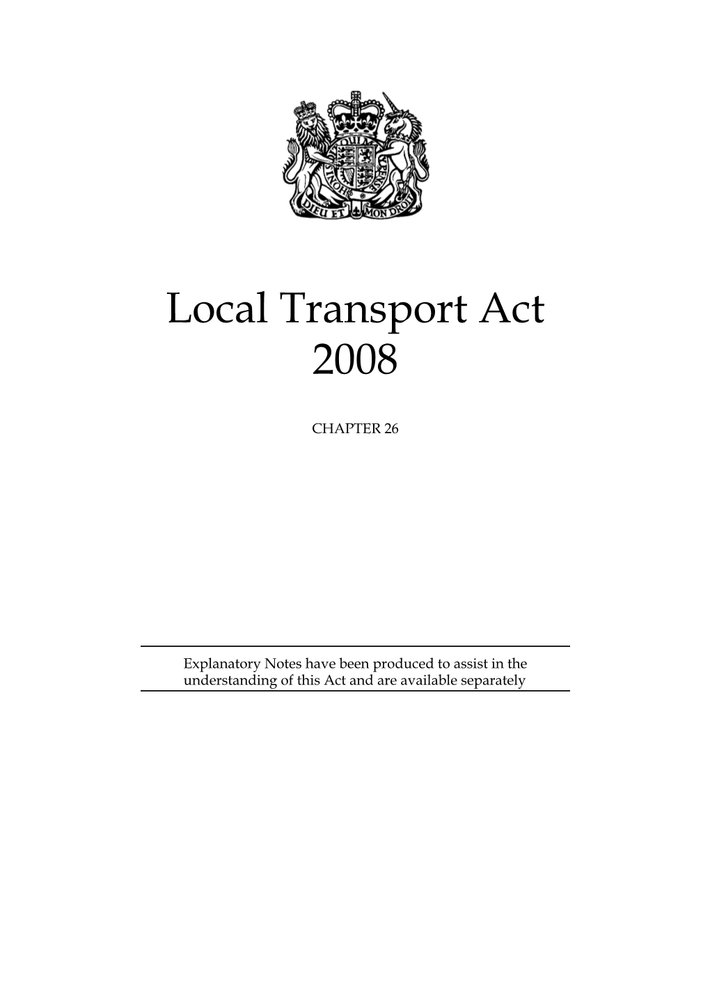 Local Transport Act 2008