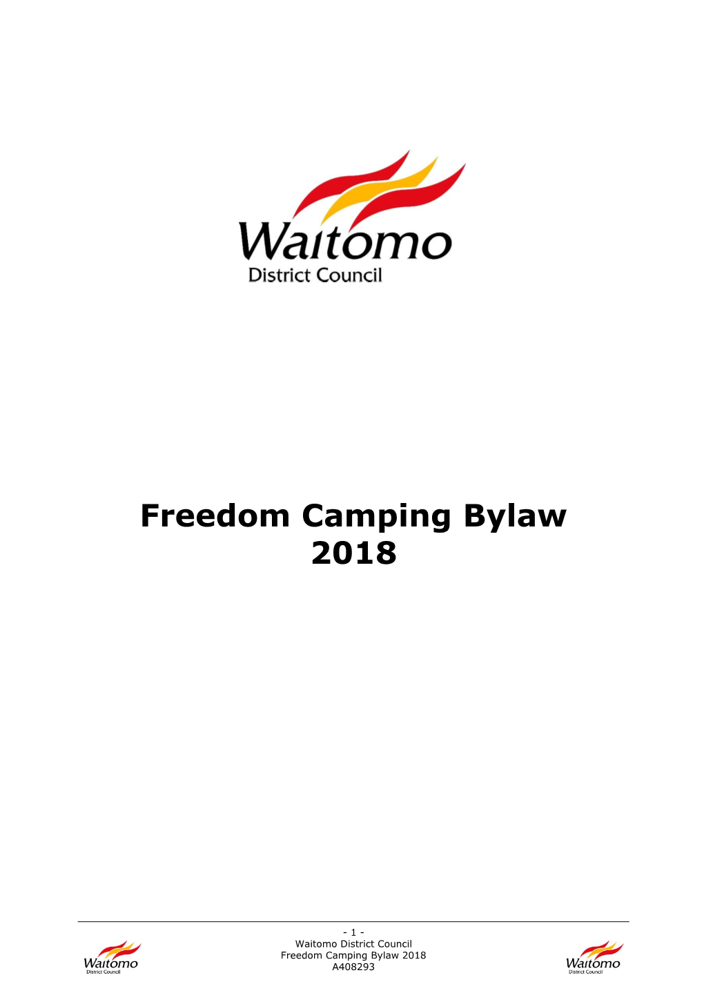 Freedom Camping Bylaw 2018