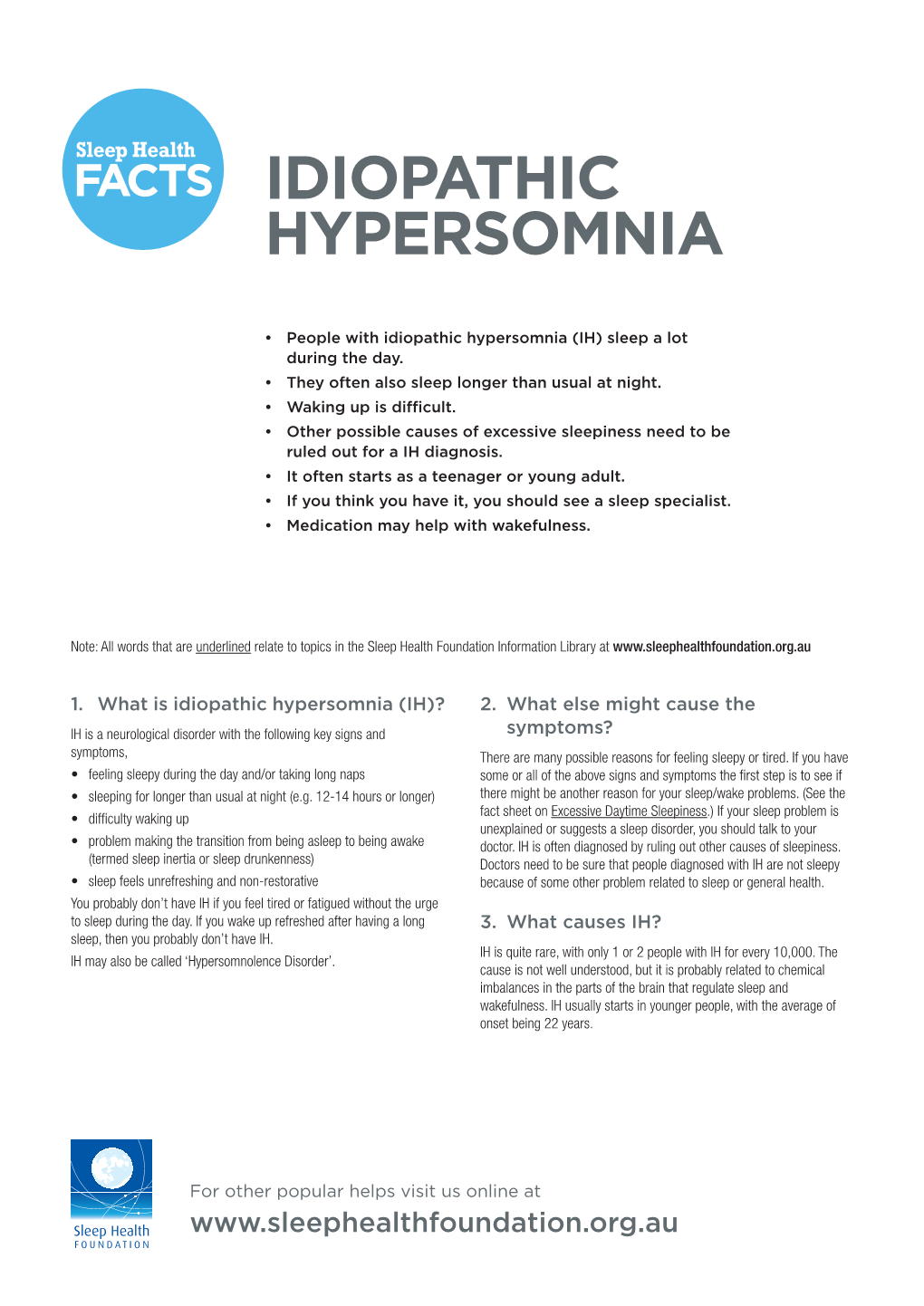 Idiopathic Hypersomnia