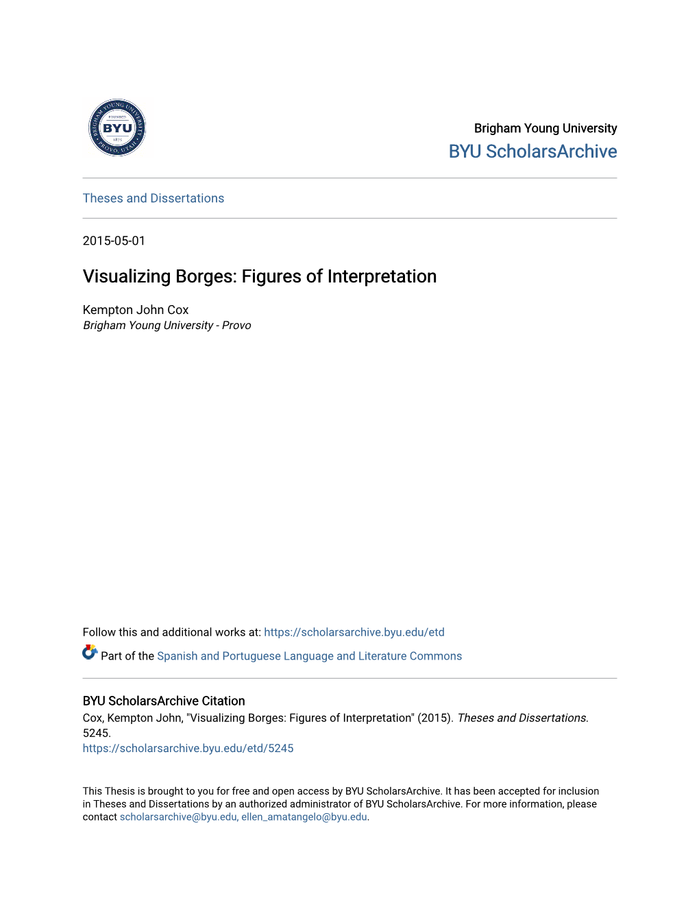 Visualizing Borges: Figures of Interpretation