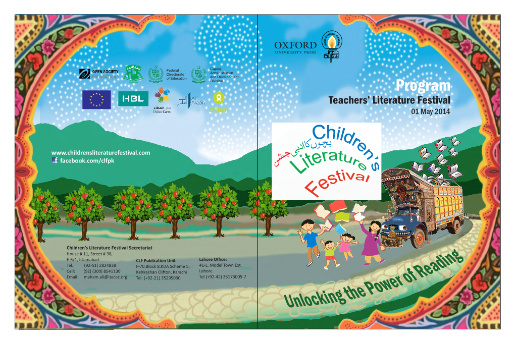 Program Teachers’ Literature Festival 01 May 2014