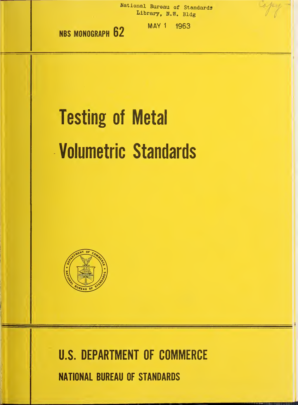 Testing of Metal Volumetric Standards