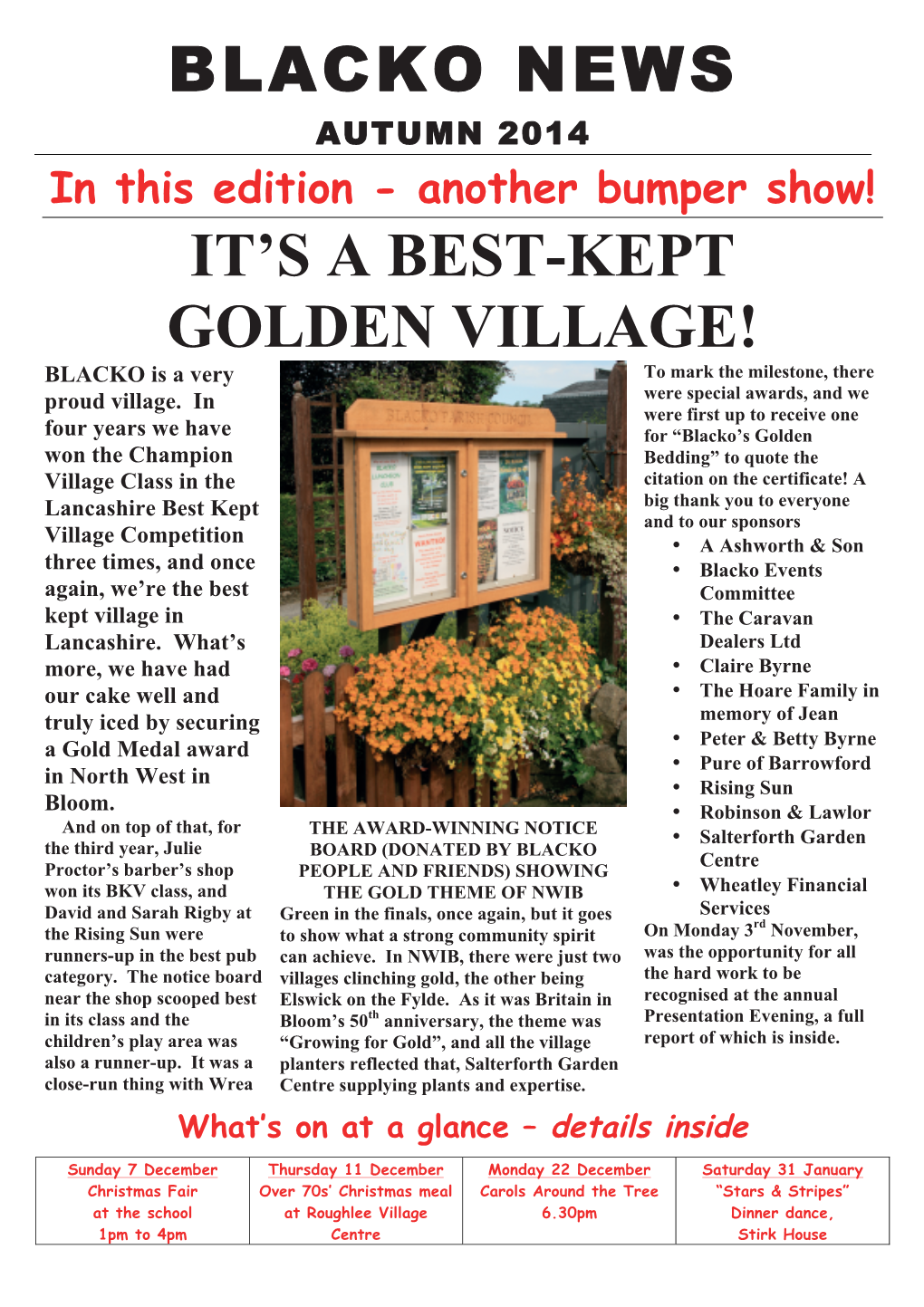 Blacko News It's a Best-Kept Golden Village!