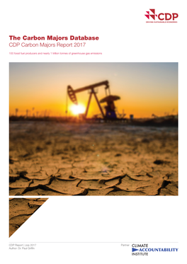 Carbon Majors Report 2017