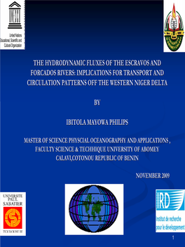 The Hydrodynamic Fluxes of the Escravos and Forcaods