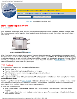 Howstuffworks "How Photocopiers Work"