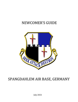 Newcomer's Guide Spangdahlem Air Base, Germany