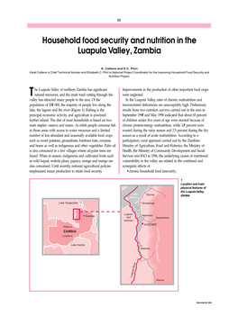 Household Food Security and Nutrition in the Luapula Valley, Zambia