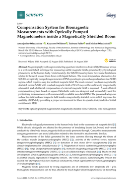 Compensation System for Biomagnetic Measurements with Optically Pumped Magnetometers Inside a Magnetically Shielded Room