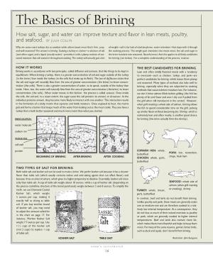 Cooks Illustrated: Brining Basics
