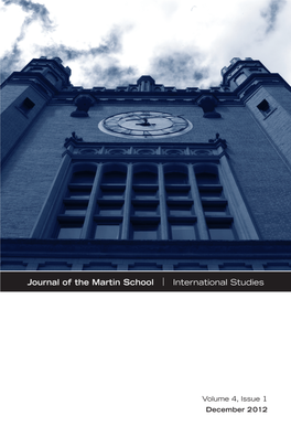 Journal of the Martin School | International Studies