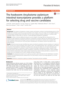 Ancylostoma Ceylanicum