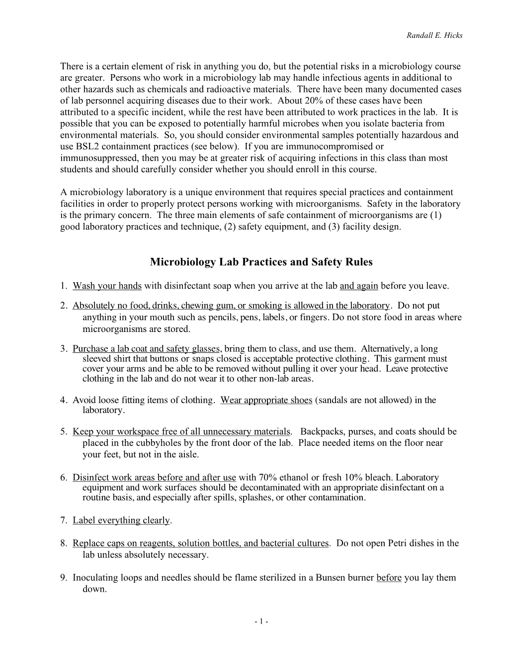 What Are The Safety Measures In Microbiology Laboratory