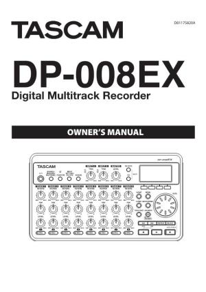 DP-008EX Owner's Manual