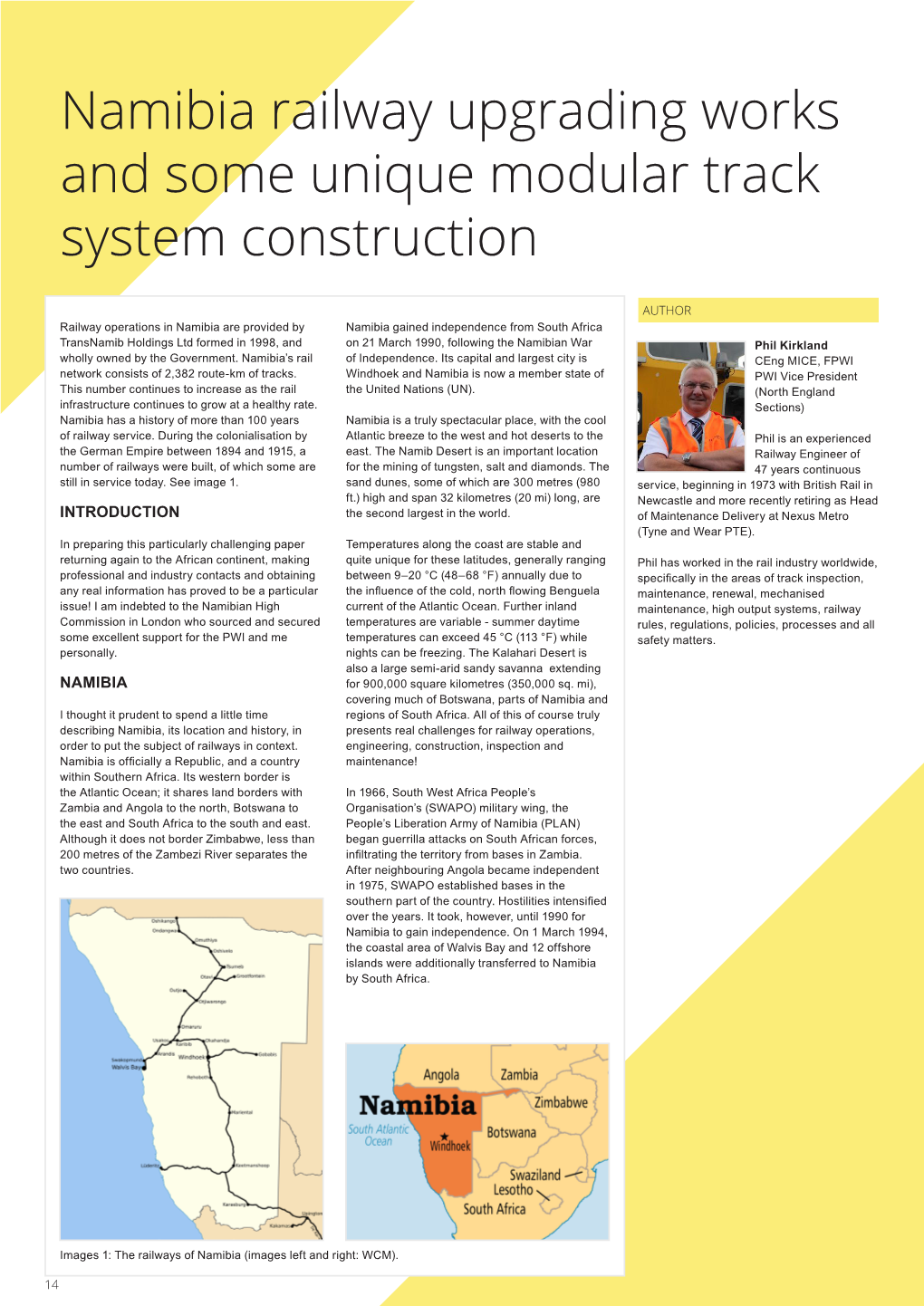 Namibia Railway Upgrading Works and Some Unique Modular Track System Construction