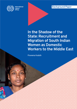 Recruitment and Migration of South Indian Women As Domestic Workers to the Middle East