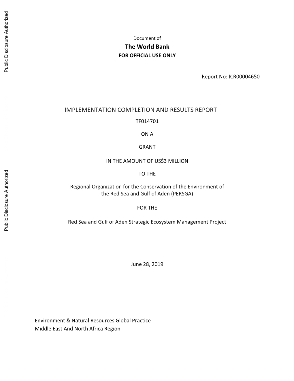 World Bank Document