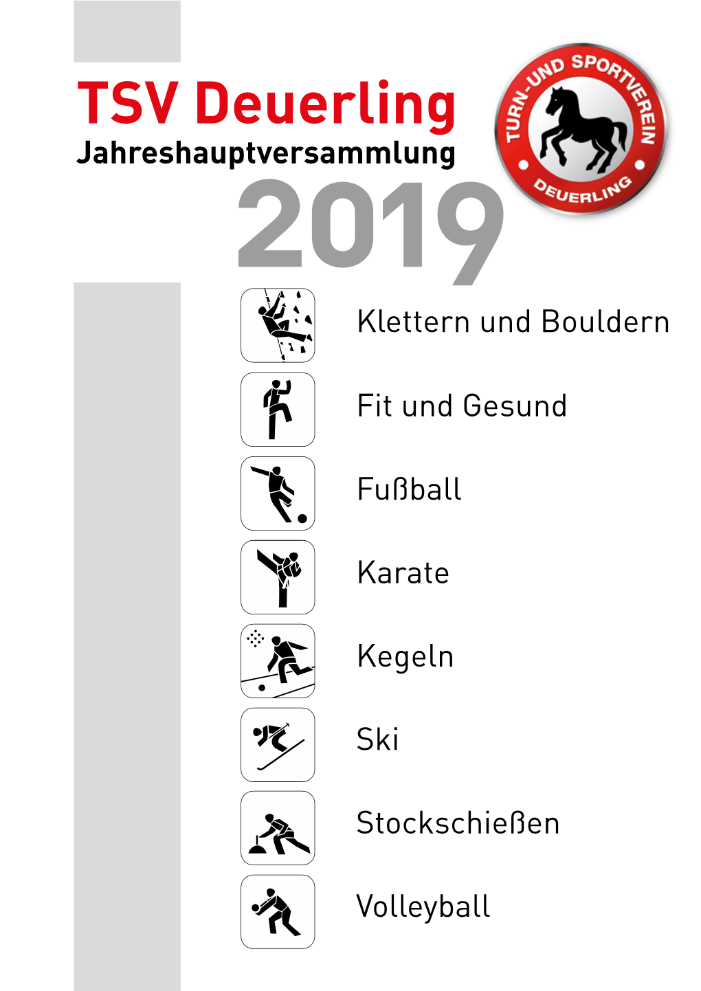 TSV Deuerling Jahreshauptversammlung 2019 Klettern Und Bouldern