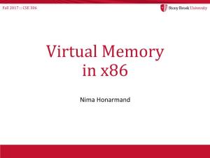 Virtual Memory in X86