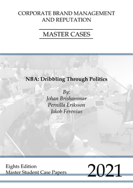 NBA: Dribbling Through Politics