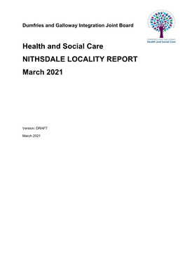Health and Social Care NITHSDALE LOCALITY REPORT March 2021
