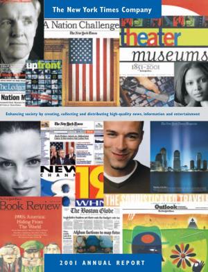 The New York Times Company 2001 Annual Report 1