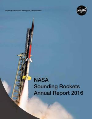 Sounding Rockets 2016 Annual Report