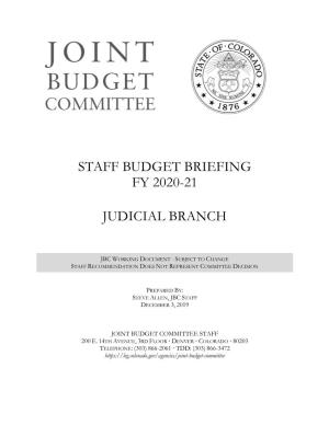 Judicial Branch Briefing