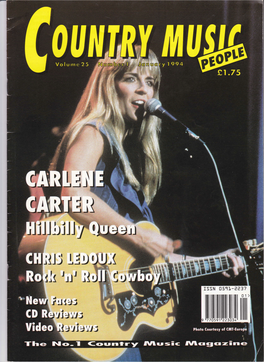 Carlene Carter Feature – Country Music People, January 1994