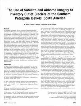 The Use of Satellite and Airborne Imagery to Inventory Outlet Glaciers of the Southern Patagonia Icefield, South America