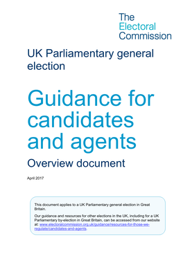 UK Parliamentary General Election? •