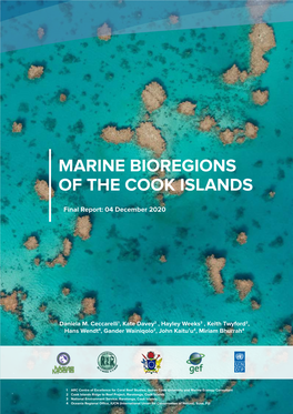 Marine Bioregions of the Cook Islands