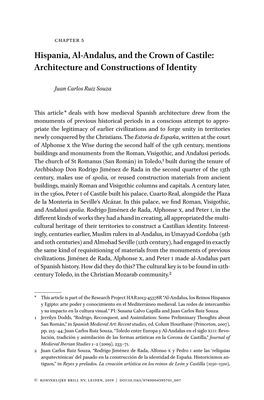 Hispania, Al-Andalus, and the Crown of Castile: Architecture and Constructions of Identity