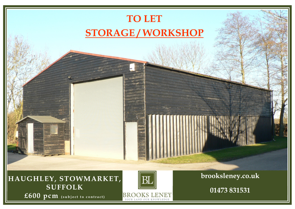 To Let Storage / Workshop