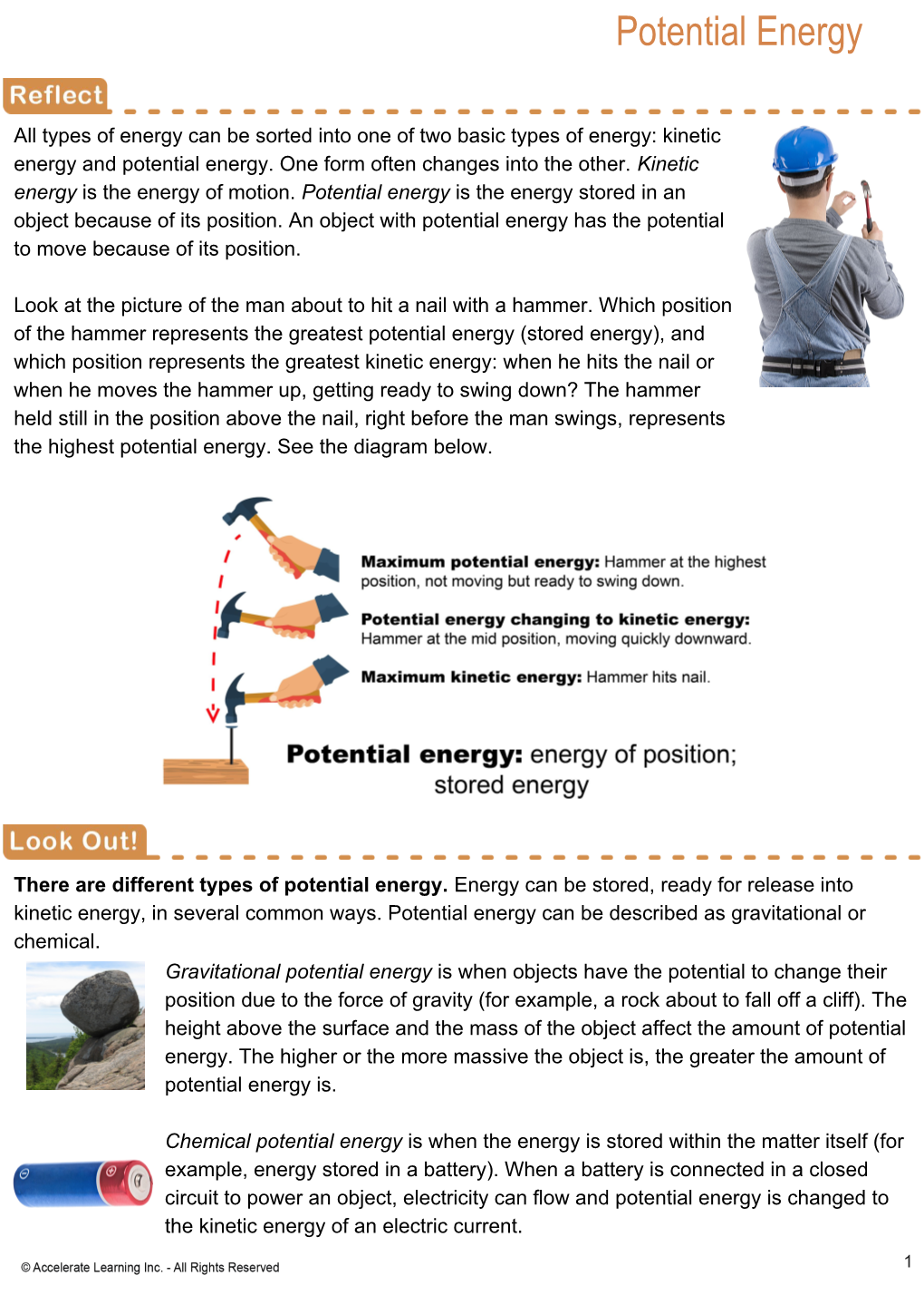 Potential Energy