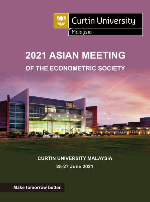 2021 Asian Meeting of the Econometric Society