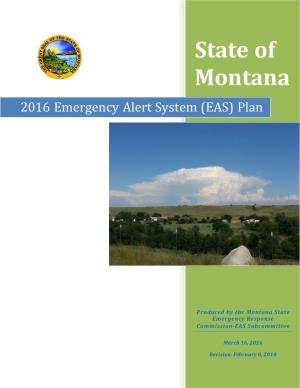 2016 Emergency Alert System (EAS) Plan