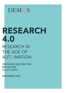 Research in the Age of Aut Mation