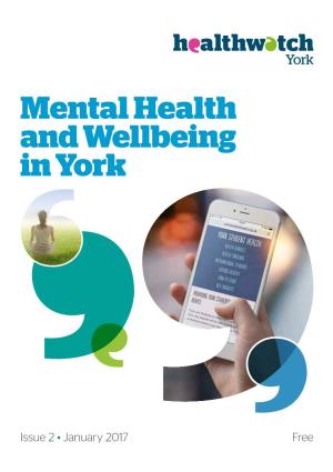 Guide to Mental Health and Wellbeing in York