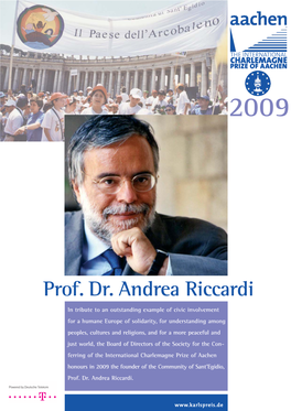 Prof. Dr. Andrea Riccardi