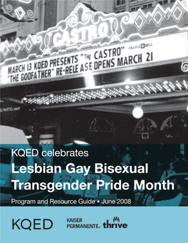 Lesbian Gay Bisexual Transgender Pride Month