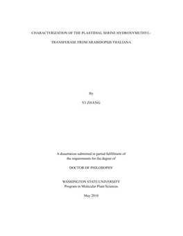 TRANSFERASE from ARABIDOPSIS THALIANA by YI