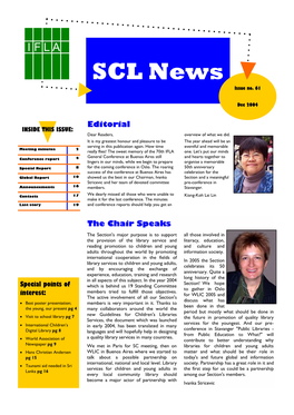 SCL News Issue No