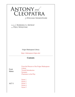 Antony and Cleopatra