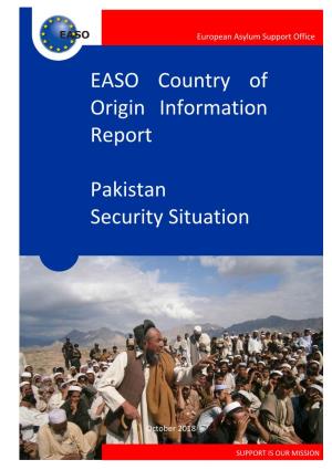 EASO Country of Origin Information Report Pakistan Security Situation