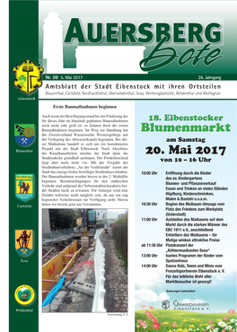 Sosa, Weitersglashütte, Wildenthal Und Wolfsgrün Eibenstock Erste Baumaßnahmen Beginnen