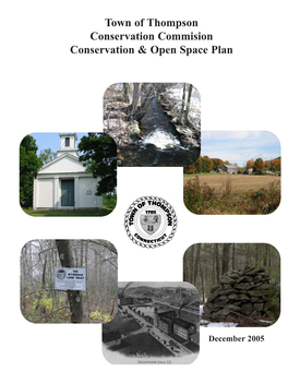 Town of Thompson Conservation & Open Space Plan